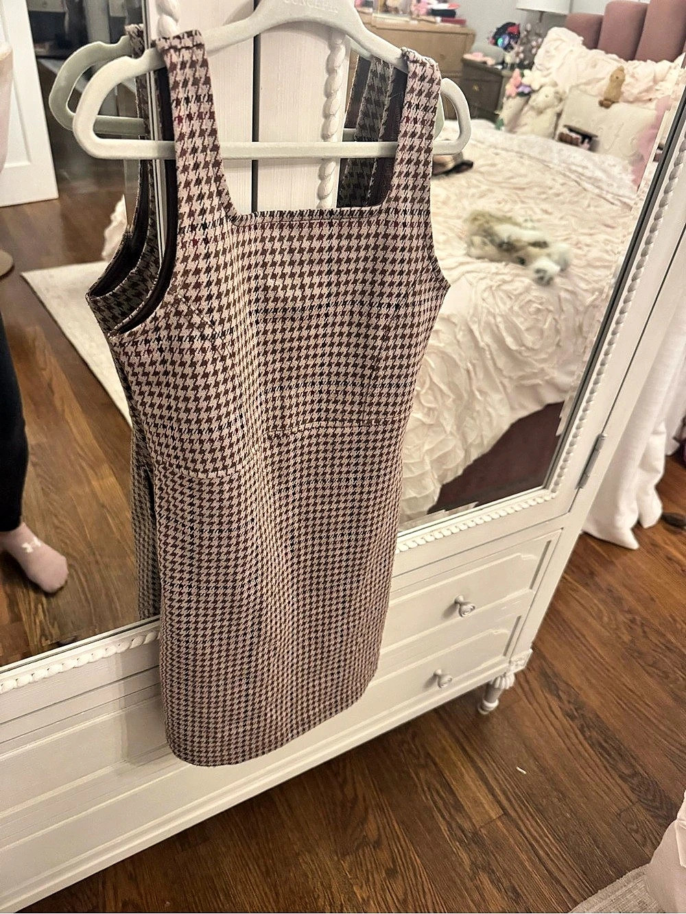 Abercrombie Kids Girls Houndstooth Dress Size 5/6 Like New